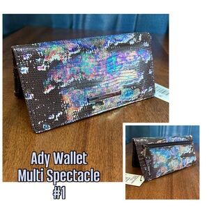 Brahmin NWT Ady-Multi Spectacle #1-Exclusive Design-Lizard Emboss-Holographic